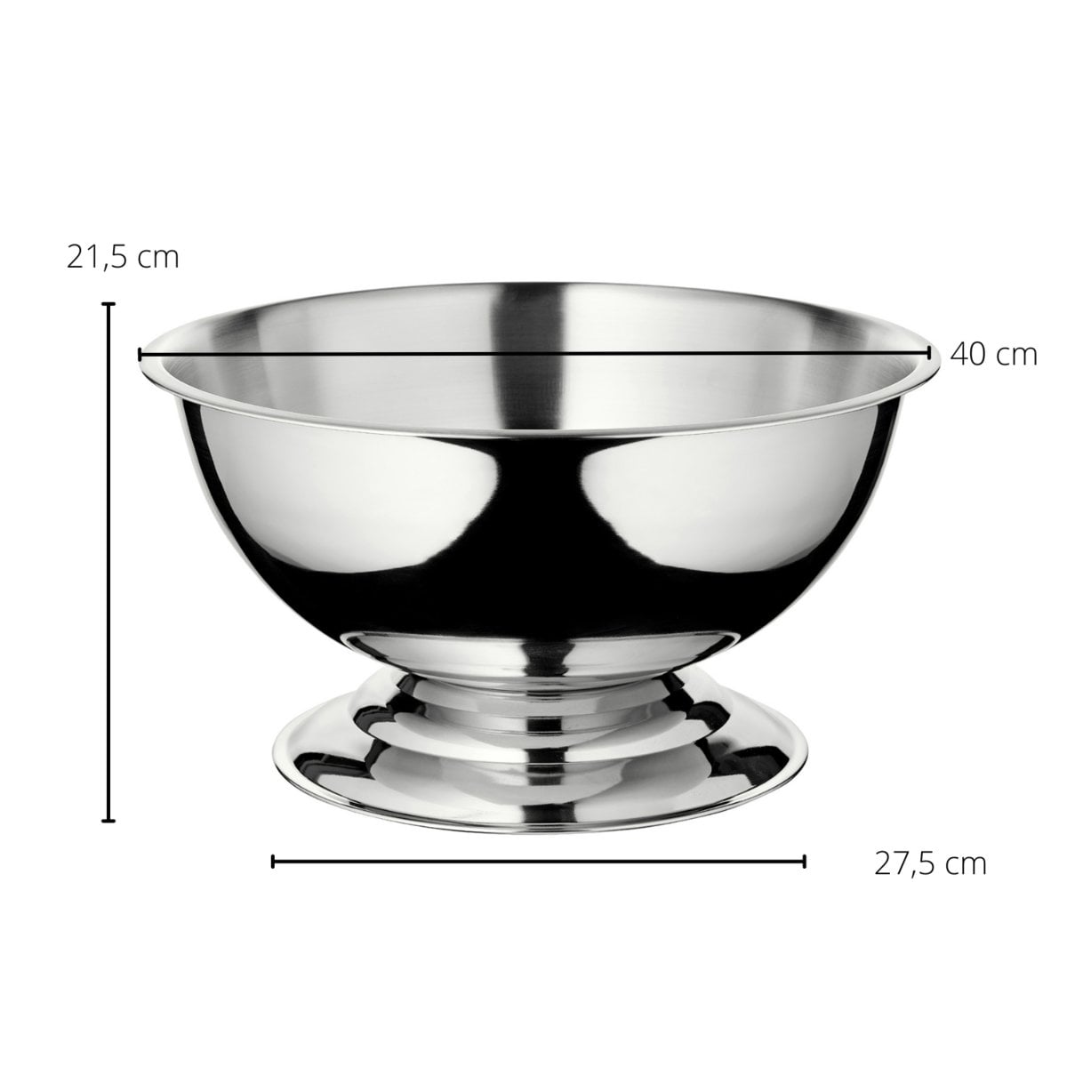 Champagne shell cara Ø 40 cm glad