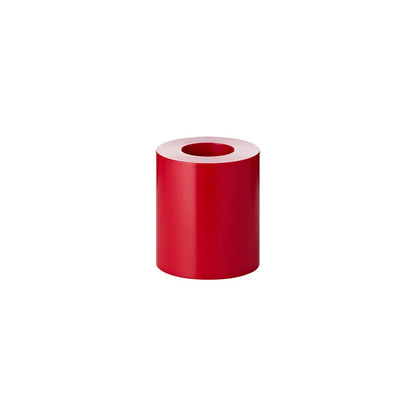 EDZARD Lange termijn Candle Cornelius (hoogte 9 cm, Ø 8 cm) Rode, blauwige houder met hittebestendig tot 90 graden