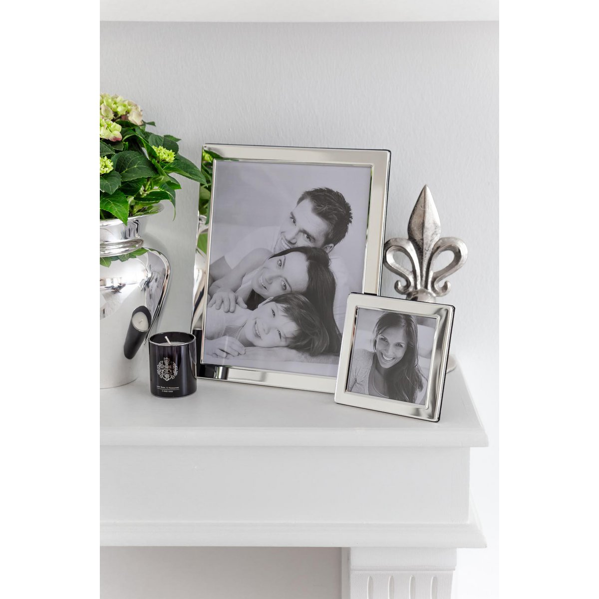 EDZARD fotolijst Salerno voor foto 10 x 10 cm, edel verzilverd, aanslagbestendig