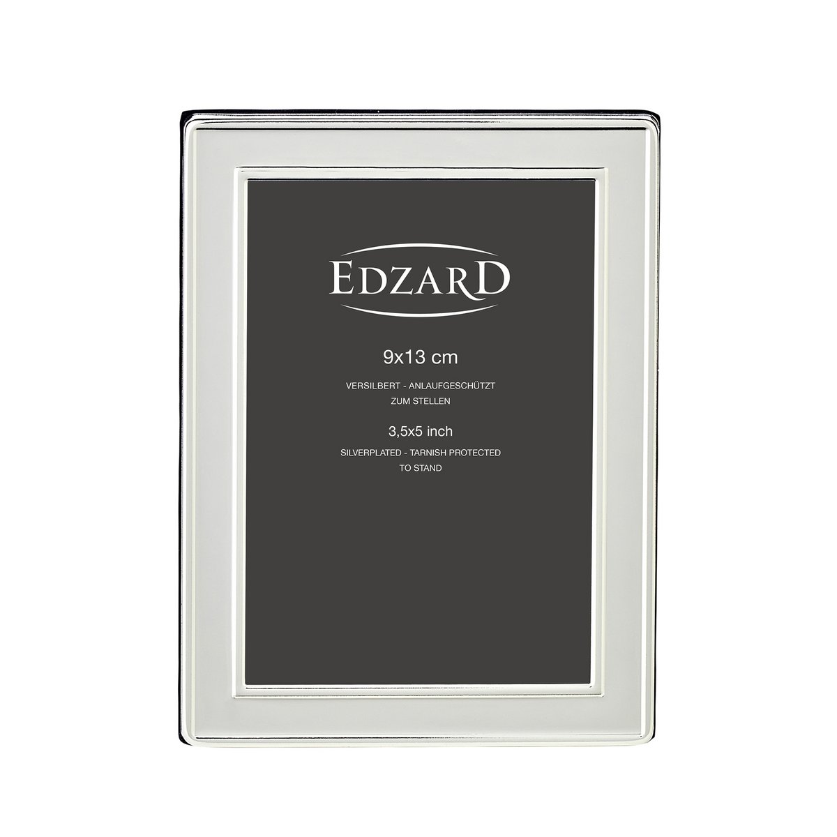 EDZARD fotolijst Nardo fotolijst voor foto 9 x 13 cm, verzilverd, aanslagbestendig