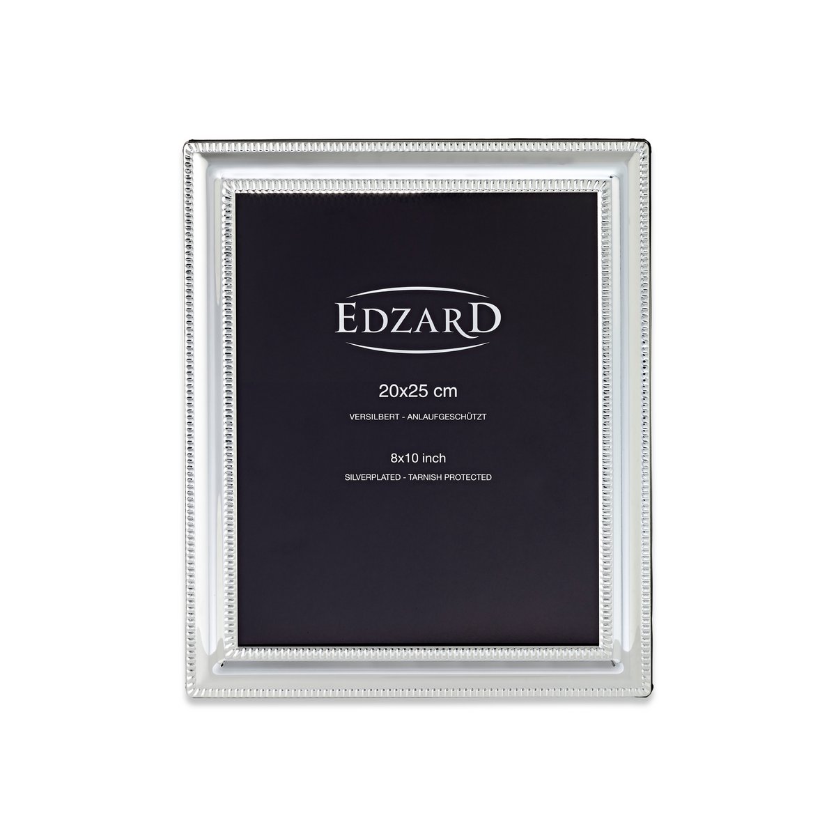 Edzard fotolijst matera (20x25 cm), parelrand, nobel zilver -plated, precies beschermd, 2 hangers