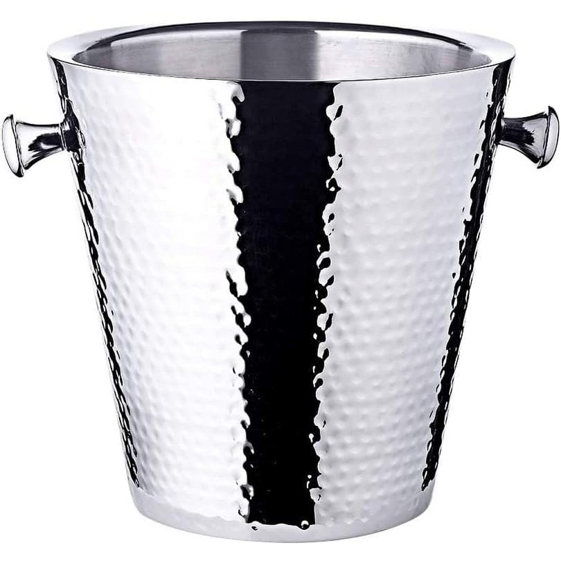 Champagnekoeler Valencia met standaard gehamerd H 83cm