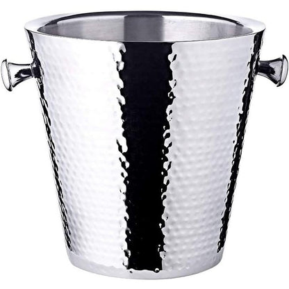 Champagnekoeler Valencia met standaard gehamerd H 83cm