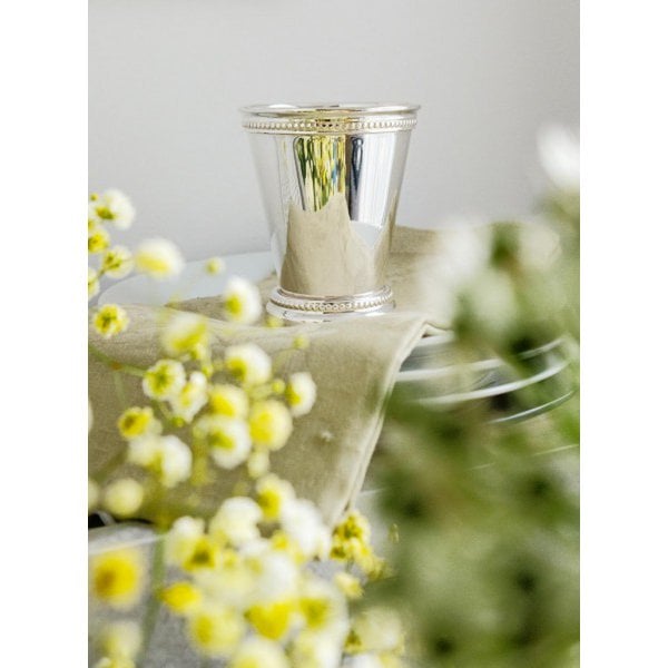 EDZARD Vaas Dekovase Cup vaas Perla, zwaar verzilverd, hoogte 11 cm, diameter 9 cm, inhoud 300 ml