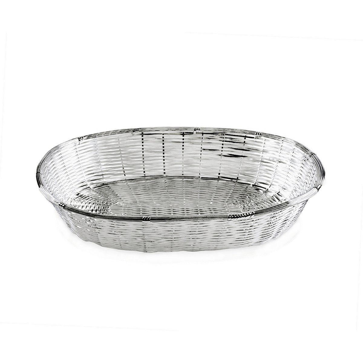 EDZARD mand, broodmand, decoratieve mand, verzilverd, aanslagbestendig, 21 x 30 cm