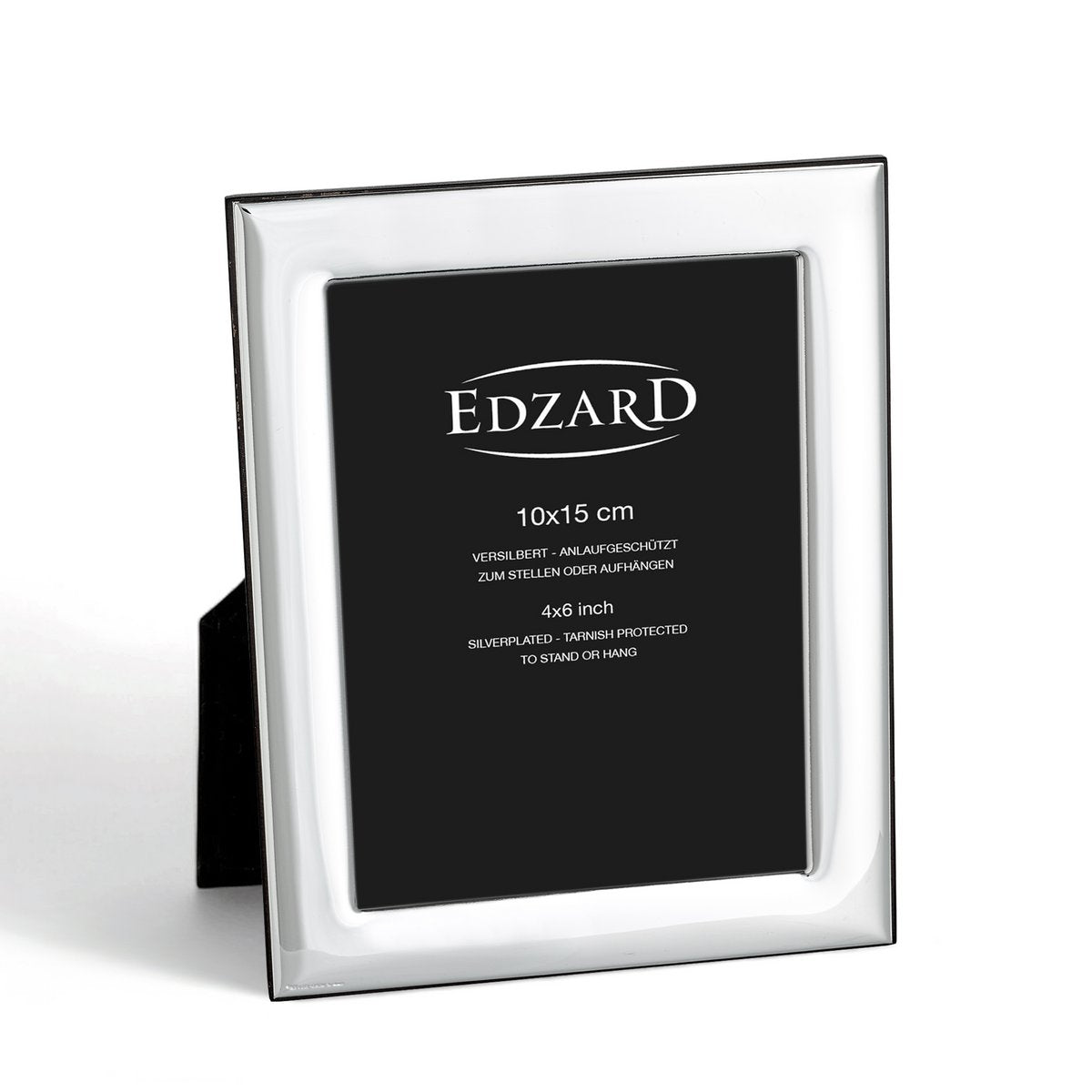 Lucera fotolijst (13x18 cm), elegant verzilverd, aanslagvrij, met houten decor achterkant