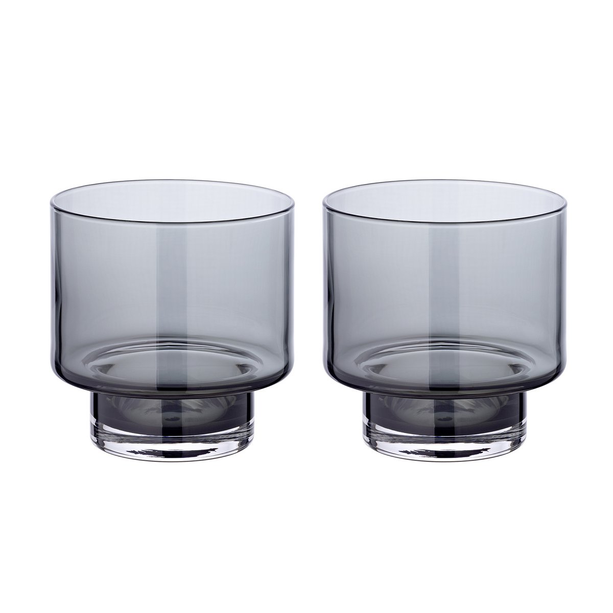 Set van 2 Marla lantaarns (ø 11 cm) gemaakt van mondgeblazen glas
