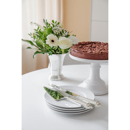 EDZARD taartschep & cakemes, verzilverd, aanslagbestendig, meslengte 32 cm, lifter lengte 28 cm