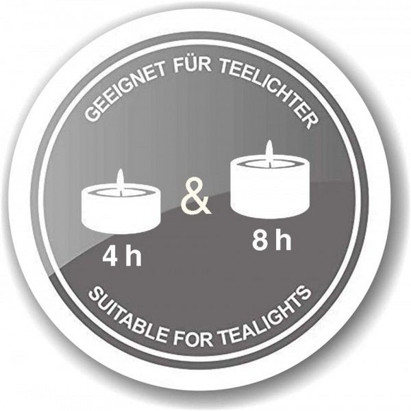 EDZARD theelicht Domo H 8cm