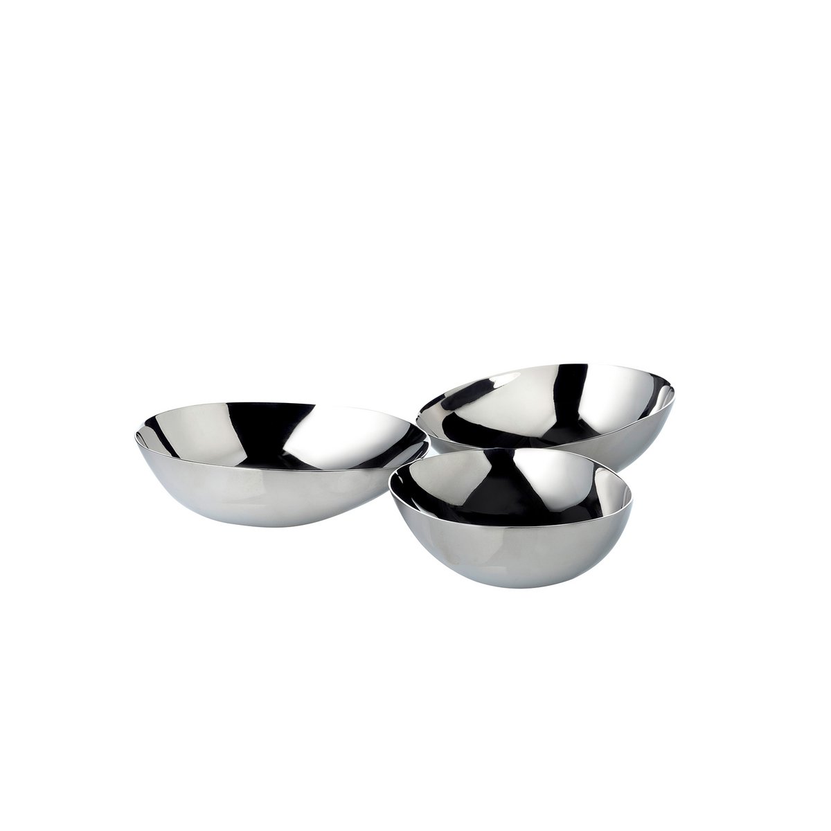 Tripple Bowl Luma (Ø 18 cm), roestvrij staal gepolijst