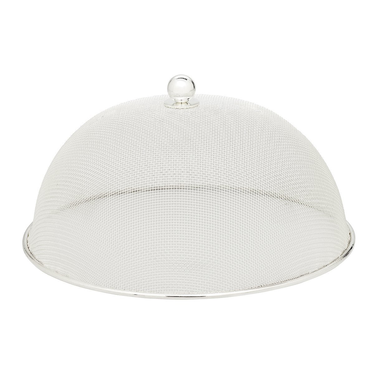 Beschermkap Classic (ø 30 cm, H 16 cm), edel verzilverd, aanslagbestendig, vliegenkap voor eetscherm