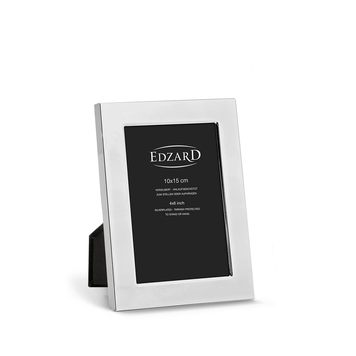 EDZARD fotolijst Altamura fotolijst voor foto 10 x 15 cm, verzilverd, aanslagbestendig, 2 hangers