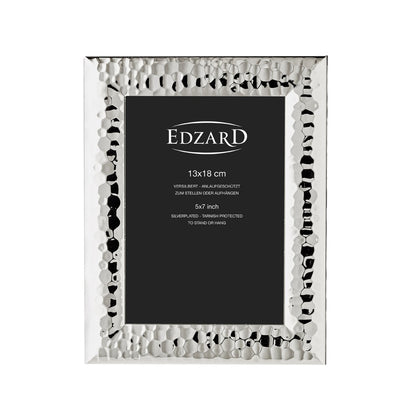 EDZARD fotolijst Gubbio voor foto 13 x 18 cm, edel verzilverd, aanslag beschermd, met 2 hangers