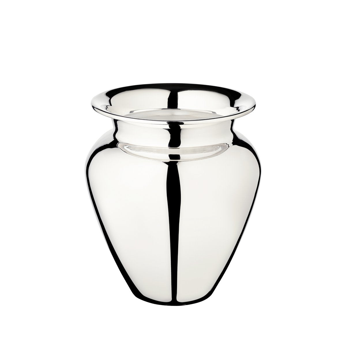 EDZARD Vaas Antonia, verzilverd, hoogte 21 cm, diameter 18 cm, opening diameter 12 cm