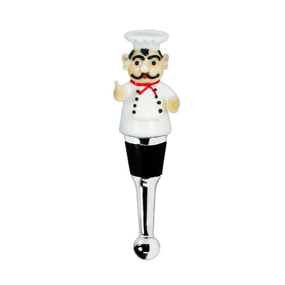 EDZARD gastronomische flessenstop (hoogte 12 cm) voor champagne, wijn en mousserende wijn, in de stijl van traditionele glaskunst, handgemaakt