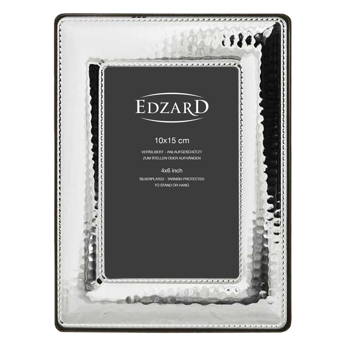 EDZARD fotolijst fotolijst tours voor foto 10 x 15 cm, echt zilver, aanslagbestendig