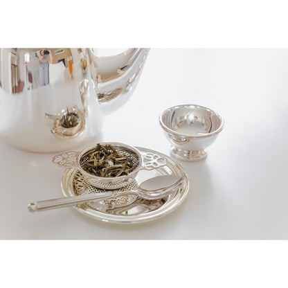 EDZARD set van 2 Astoria glazen onderzetters, elegant verzilverd en aanslagvrij, diameter 11 cm