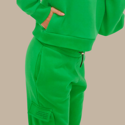 Crop hoodie "TWINTIG JAAR VANAF NU" - Wit