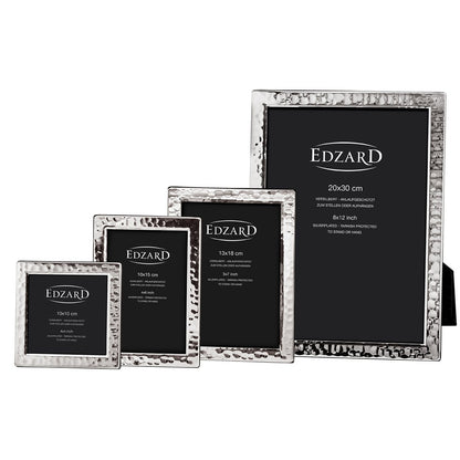 EDZARD fotolijst Pavia fotolijst voor foto 10 x 10 cm, verzilverd, aanslagbestendig