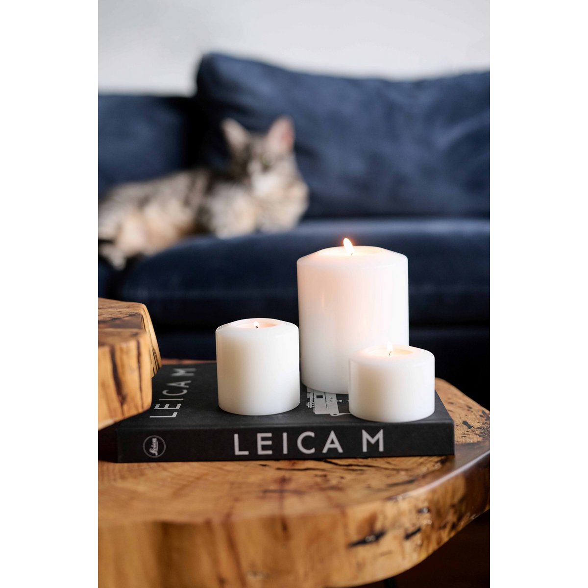 Waxinelicht th.Cornelius Pine Ø 7cm / H 5cm & H 7cm voor 2