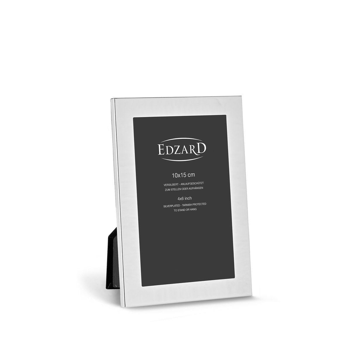 EDZARD fotolijst Prato voor foto 10 x 15 cm, edel verzilverd, aanslag beschermd, met 2 hangers