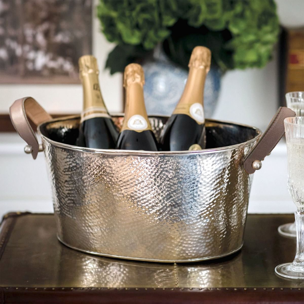 Champagne Shell Gavin hamerde 39x29cm, H19 cm