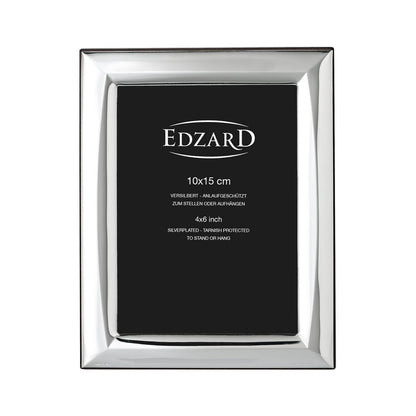 Fotolijst Serino 10x15 cm elegant verzilverd, aanslagvrij, met houten decor achterkant